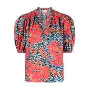 Casual Multicolor Katoenen Blouse Ulla Johnson , Red , Dames