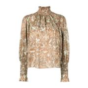 Casual Multicolor Blouse Ulla Johnson , Brown , Dames