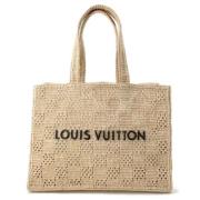 Pre-owned Raffia louis-vuitton-bags Louis Vuitton Vintage , Beige , Da...