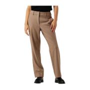 Taupe Sigaret Lange Broek Co'Couture , Beige , Dames