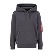 Stijlvolle hoodie met functioneel ontwerp Alpha Industries , Gray , He...