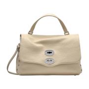 Iconische leren schoudertas Zanellato , Beige , Dames