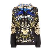 Zwarte Casual Katoenen Hoodie Sweater Etro , Multicolor , Dames