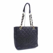 Pre-owned Leather chanel-bags Chanel Vintage , Black , Dames