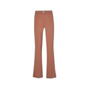 Flare broek in stretch technische stof Liu Jo , Brown , Dames