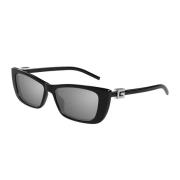 Stijlvolle zonnebril met spiegelglazen Gucci , Black , Unisex