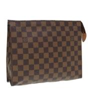 Pre-owned Canvas pouches Louis Vuitton Vintage , Brown , Dames