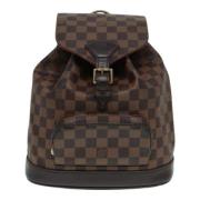 Pre-owned Canvas backpacks Louis Vuitton Vintage , Brown , Dames