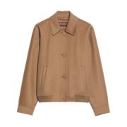 Bruine Bomberjack met Raglanmouwen Max Mara Studio , Brown , Dames