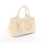 Pre-owned Canvas handbags Prada Vintage , Beige , Dames