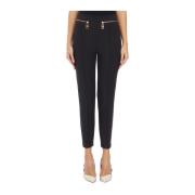 Rechte Ritsbroek Elisabetta Franchi , Black , Dames