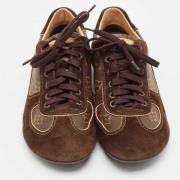 Pre-owned Canvas sneakers Louis Vuitton Vintage , Brown , Dames