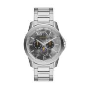 Heren Zilveren Quartz Analoog Horloge Armani Exchange , Gray , Unisex