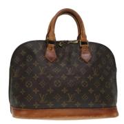 Pre-owned Canvas handbags Louis Vuitton Vintage , Brown , Dames