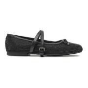 Kristalversierde Ballerina Flat Michael Kors , Black , Dames