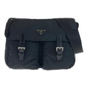 Pre-owned Canvas crossbody-bags Prada Vintage , Black , Dames