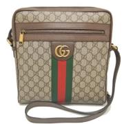 Pre-owned Canvas crossbody-bags Gucci Vintage , Beige , Dames