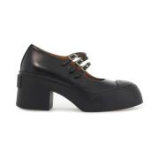 Leren Mary Jane Pablo Schoenen Marni , Black , Dames