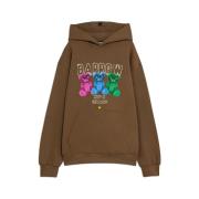 Hoodie met All-Over Prints Barrow , Brown , Heren