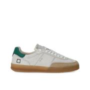 Witte Sportieve Sneaker met Groene Details D.a.t.e. , White , Heren