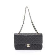 Pre-owned Leather chanel-bags Chanel Vintage , Black , Dames