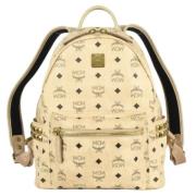 Pre-owned Fabric shoulder-bags MCM Pre-owned , Beige , Dames