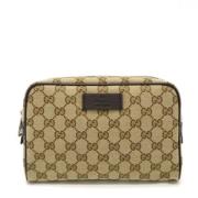 Pre-owned Canvas gucci-bags Gucci Vintage , Beige , Dames