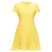 Pre-owned Wool dresses Valentino Vintage , Yellow , Dames