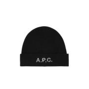 Harry Bonnet in zwart A.p.c. , Black , Unisex