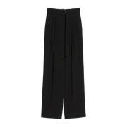 Zwarte broek met Franse zakken Max Mara Studio , Black , Dames