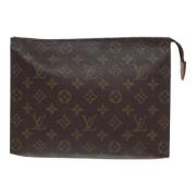 Pre-owned Canvas clutches Louis Vuitton Vintage , Brown , Dames