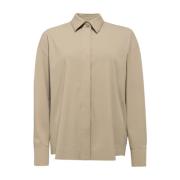 Beige Overhemd met Lange Mouwen Max Mara , Beige , Dames