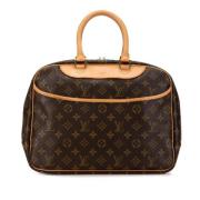 Pre-owned Canvas handbags Louis Vuitton Vintage , Brown , Dames