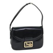 Pre-owned Leather shoulder-bags Celine Vintage , Black , Dames