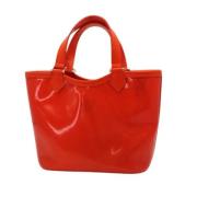 Pre-owned Canvas handbags Louis Vuitton Vintage , Orange , Dames