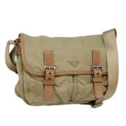 Pre-owned Nylon prada-bags Prada Vintage , Beige , Dames