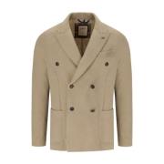 Double-Breasted wollen blend jas Bob , Beige , Heren