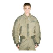 Gewatteerde Clay Utility Bomber Jacket 032c , Green , Heren