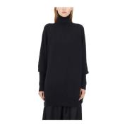 Kasjmier en wol oversized trui Andrea Ya’aqov , Black , Dames