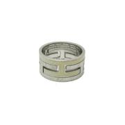 Pre-owned Silver rings Hermès Vintage , Gray , Dames