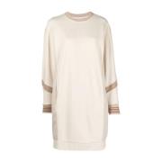 Beige Casual Sweater met ronde hals Eleventy , Beige , Dames