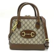 Pre-owned Fabric handbags Gucci Vintage , Brown , Dames