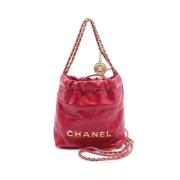 Pre-owned Leather crossbody-bags Chanel Vintage , Red , Dames