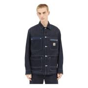 Klassieke Denimjas met Topstitching Junya Watanabe , Blue , Heren