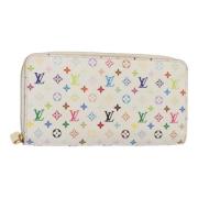 Pre-owned Canvas wallets Louis Vuitton Vintage , White , Dames