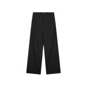 Moderne Pinstripe Barrel Leg Broek Olaf Hussein , Black , Dames