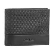 Heren Portemonnee Bifold met Muntvak Calvin Klein , Black , Heren