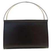 Pre-owned Leather handbags Cartier Vintage , Black , Dames