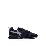 Zwarte Camouflage Sneakers W6Yz , Black , Heren