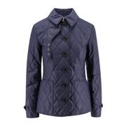 Gewatteerde nylonjas met ruitvoering Burberry , Blue , Dames